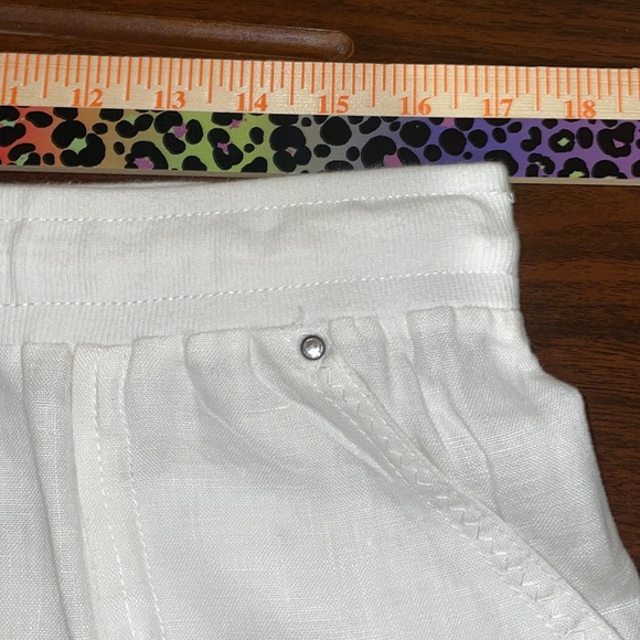 I.N.C sz 10 white linen pants - Picture 9 of 10